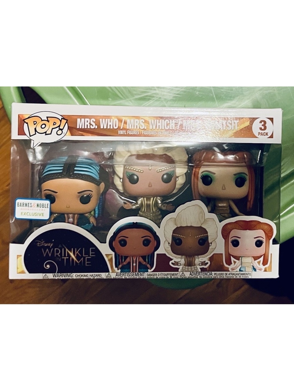 Wrinkle in Time Funko Pop Who, Whatsit and Which 3 Pack New